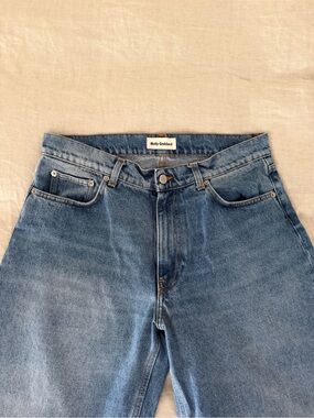 MOLLY GODDARD Mid rise Wide Leg Jeans